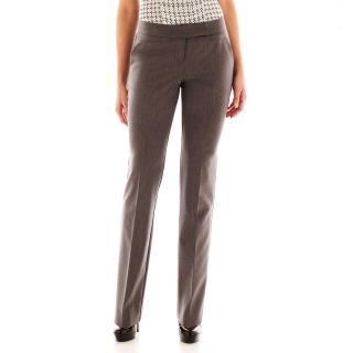 Worthington Modern Straight Pants   Petite, Grey, Womens