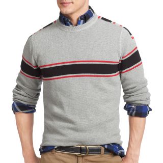 Izod Ski Club Crewneck Sweater, Grey, Mens