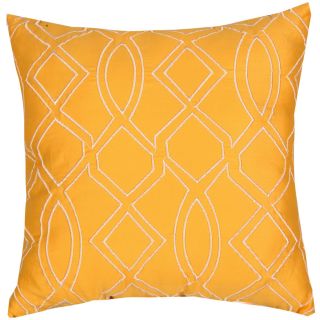 Trellis Brights Outlined Trellis 18 Decorative Pillow, Yellow, Girls