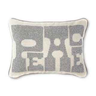 HAPPY CHIC BY JONATHAN ADLER Peace Decorative Pillow, Silver