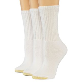 Gold Toe GoldToe 3 pk. Ultra Tec Crew Socks, White, Womens