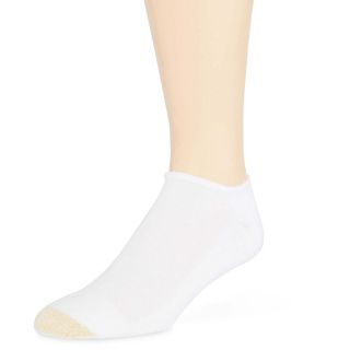 Gold Toe Liner Socks 6 Pack Big and Tall, White, Mens