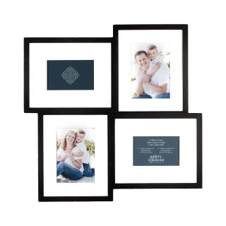 Gallery Solutions 4 Opening Collage Picture Frame, Black