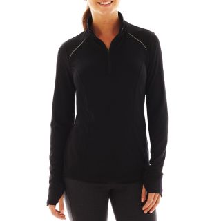 Xersion Half Zip Pullover, Black, Womens