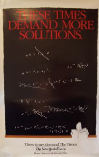 New York Times   These Times Demand More Solutions Poster