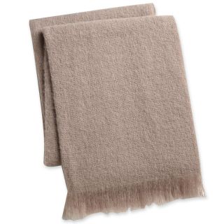 CONRAN Design by Colored Woven Throw, Neutral Taupe