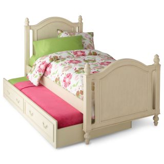 Paige Youth Bed with Trundle Option, White