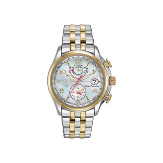 Citizen Eco Drive World Time A T Womens Two Tone 10ATM Watch FC0004 58D