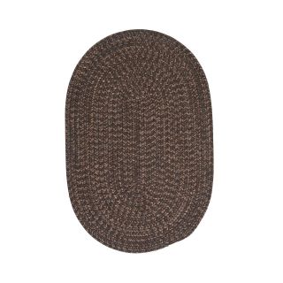 Grafton Tweed Reversible Braided Oval Rugs, Bark