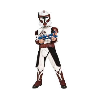 Star Wars Clone Wars Commander Fox Chld Costume, Red/White, Boys
