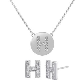 ONLINE ONLY   Diamond Addiction Diamond Accent Initial H Set, Womens