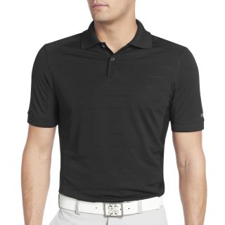 Izod Golf Slim Fit Textured Stripe Polo, Black, Mens