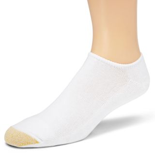 Gold Toe No Show Socks 6 Pack, White, Mens