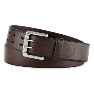 Levi s Brown Leather Belt w/ Double Prong, Mens