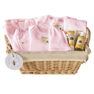 BURTS BEES BABY Burts Bees Baby 10 pc. Welcome Home Basket   Blossom, Girls