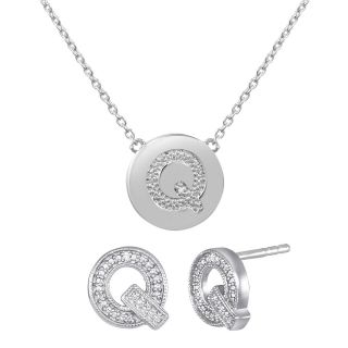 ONLINE ONLY   Diamond Addiction Diamond Accent Initial Q Set, Womens