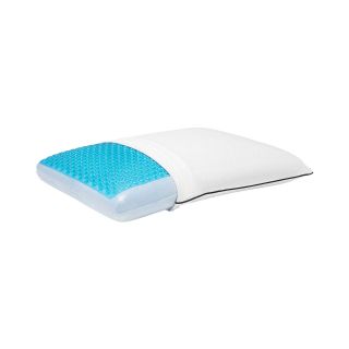 Sleep Innovations Gel Memory Foam Textured Standard Pillow, White
