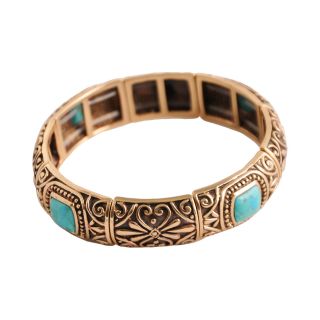 Art Smith by BARSE Turquoise Stretch Bangle, Womens