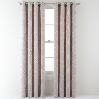 MARTHA STEWART MarthaWindow Turning Point Grommet Top Curtain Panel, Cedar Wood