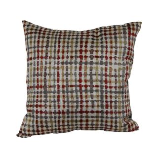 18 Geometric Decorative Pillow, Red