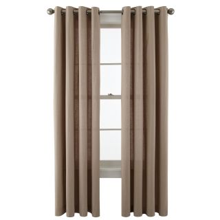 JCP Home Collection  Home Holden Grommet Top Cotton Curtain Panel, Mocha