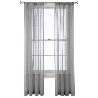 ROYAL VELVET Willa Rod Pocket Sheer Panel, Cloudburst