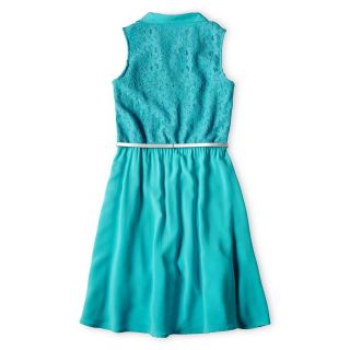 SALLY M Sally M Sally Miller A Line Dress   Girls 6 16, Vacation Turquoise,