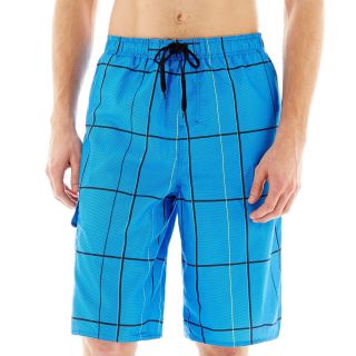 Burnside Boxes E Board Shorts, Blue, Mens