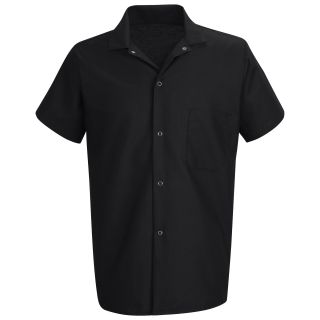 Chef Designs Short Sleeve Cook Shirt, Black