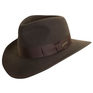 Indy Wool Safari Hat, Brown, Mens