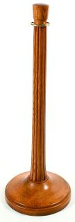 Red Oak Solid Wood Stanchion with Square Top and Round Base