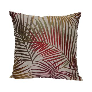 18 Jacquard Palm Leaf Decorative Pillow, Sunset