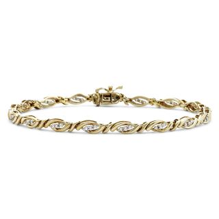 CT. T.W. Diamond Bracelet, Yellow/Gold, Womens