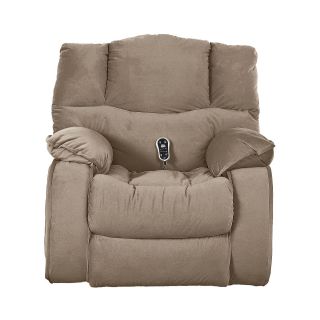 Hillside Fabric Heat and Massage Recliner, Primo Porcini