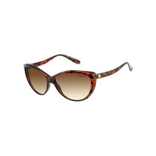 LIZ CLAIBORNE Love Boat Cat Eye Sunglasses, Tortoise, Womens