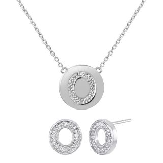 ONLINE ONLY   Diamond Addiction Diamond Accent Initial O Set, Womens