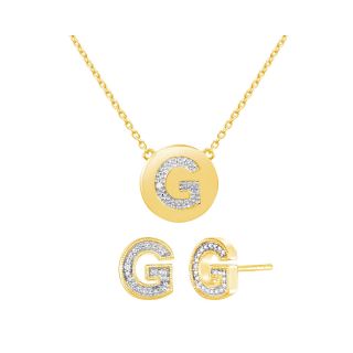 ONLINE ONLY   Diamond Addiction Diamond Accent G Pendant & Earrings Set,