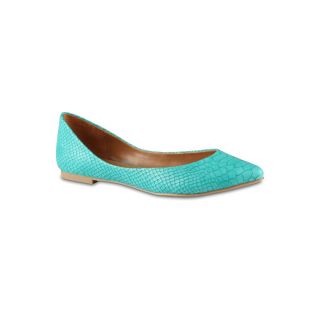 CALL IT SPRING Call It Spring Havirk Faux Snake Skin Flats, Turquoise, Womens