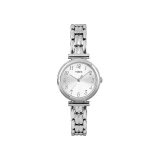 Timex Womens Silver Tone Watch, White