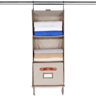MICHAEL GRAVES Design Hanging 3 Shelf Closet Organizer, Gray