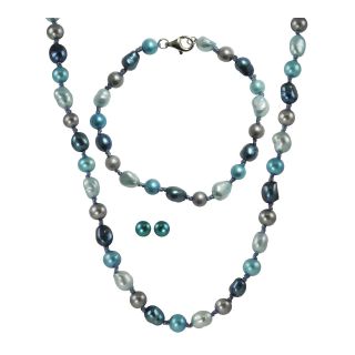 Azul 3 Pc. Cultured Freshwater Pearl Jewelry Set, Womens