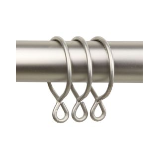 ROD DESYNE Set of 10 1  Curtain Eyelet Rings, Satin Nickel