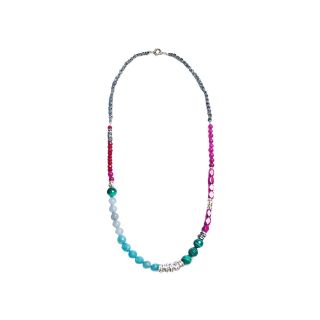 ZOË + SYD Color Treated Blue & Purple Jade Bead Necklace, Womens