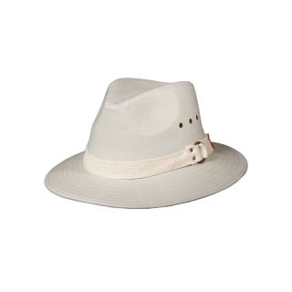 Island Shores Twill Safari Hat, Natural, Mens