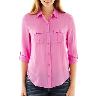 a.n.a Two Pocket Top, Pure Orchid