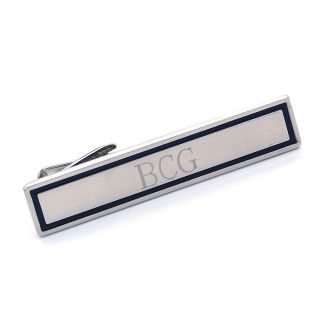 Engravable Tie Clip, Metal, Mens