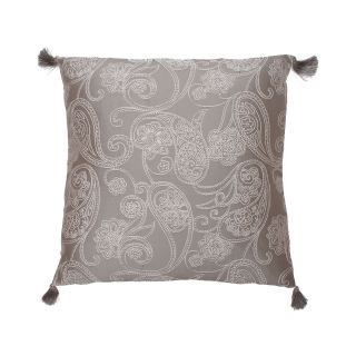 Tricia Paisley Decorative Pillow, Gray