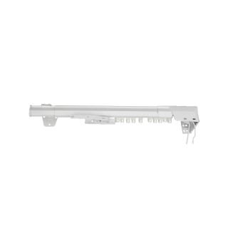 ROD DESYNE One Way Cord Traverse Curtain Rod   Right, White