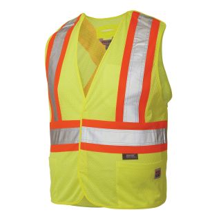 Work King Traffic Safety Vest Big and Tall, Mens