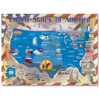 Melissa & Doug 500 pc. Map of the USA Jigsaw Puzzle